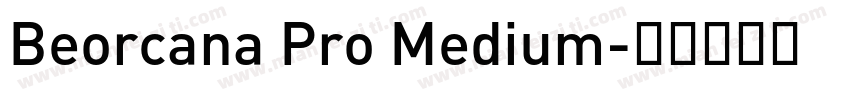 Beorcana Pro Medium字体转换